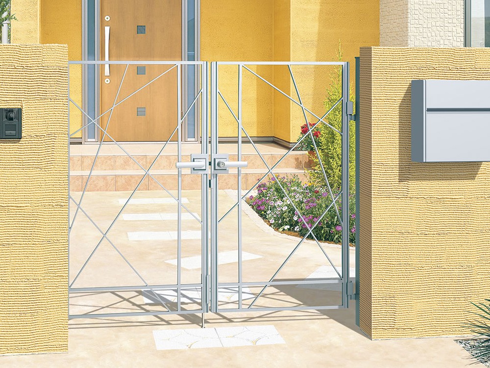 三協アルミ　鋳物門扉　マイリッシュS【外構エクステリア商品】|サムネイル　三協アルミ　門まわり　モダン　おしゃれ　エクステリア　愛知・名古屋の外構専門店パートナーホームのエクステリア　製品一覧　鋳物門扉　マイリッシュS|パートナーホーム