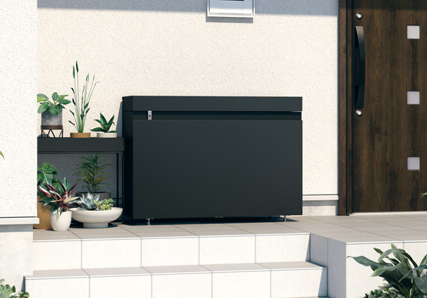 小型収納ボックス　マルチストッカー　三協アルミ　庭まわり　デッキ　ガーデンフロア　濡縁　モダン　おしゃれ　エクステリア　愛知・名古屋の外構専門店パートナーホームのエクステリア　製品一覧　人工木デッキ　ヴィラウッド　|パートナーホーム