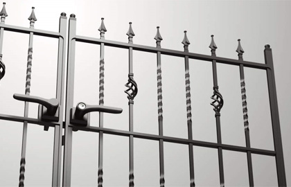 1型　三協アルミ　門まわり　モダン　おしゃれ　エクステリア　愛知・名古屋の外構専門店パートナーホームのエクステリア　製品一覧　鋳物門扉　キャスタイル|パートナーホーム