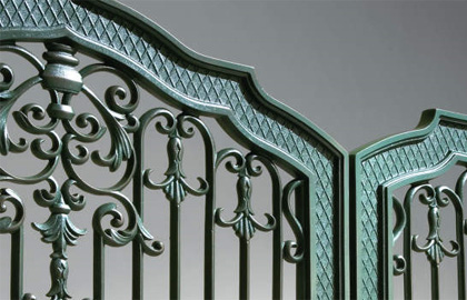 2型　三協アルミ　門まわり　モダン　おしゃれ　エクステリア　愛知・名古屋の外構専門店パートナーホームのエクステリア　製品一覧　鋳物門扉　ラヴェンデル|パートナーホーム