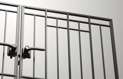 2型　三協アルミ　門まわり　モダン　おしゃれ　エクステリア　愛知・名古屋の外構専門店パートナーホームのエクステリア　製品一覧　鋳物門扉　キャスタイル|パートナーホーム