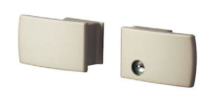 タッチ錠（スタンダードタイプ） 外側からはレバーを押すだけ、内側からはレバーを引くだけで開く、操作しやすいタイプです。　三協アルミ　門扉　モダン　おしゃれ　エクステリア　愛知・名古屋の外構専門店パートナーホームのエクステリア　製品一覧　形材門扉　ニュータウンリード|パートナーホーム