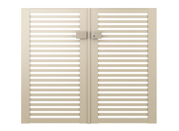 三協アルミ　門扉　モダン　おしゃれ　エクステリア　愛知・名古屋の外構専門店パートナーホームのエクステリア　製品一覧　形材門扉　レジリア　Y2型（横太格子）|パートナーホーム