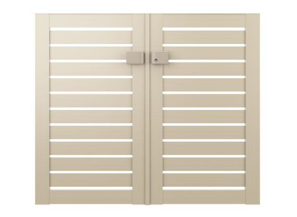 三協アルミ　門扉　モダン　おしゃれ　エクステリア　愛知・名古屋の外構専門店パートナーホームのエクステリア　製品一覧　形材門扉　レジリア　Y3型（横板格子）|パートナーホーム