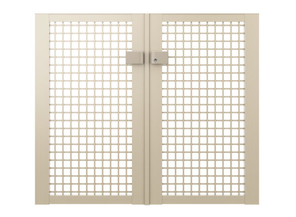 三協アルミ　門扉　モダン　おしゃれ　エクステリア　愛知・名古屋の外構専門店パートナーホームのエクステリア　製品一覧　形材門扉　レジリア　TY型（マス格子）|パートナーホーム