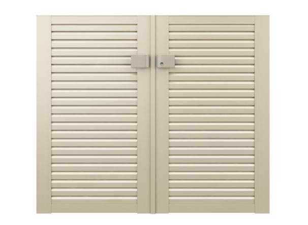 三協アルミ　門扉　モダン　おしゃれ　エクステリア　愛知・名古屋の外構専門店パートナーホームのエクステリア　製品一覧　形材門扉　レジリア　YL型（横ルーバー）|パートナーホーム