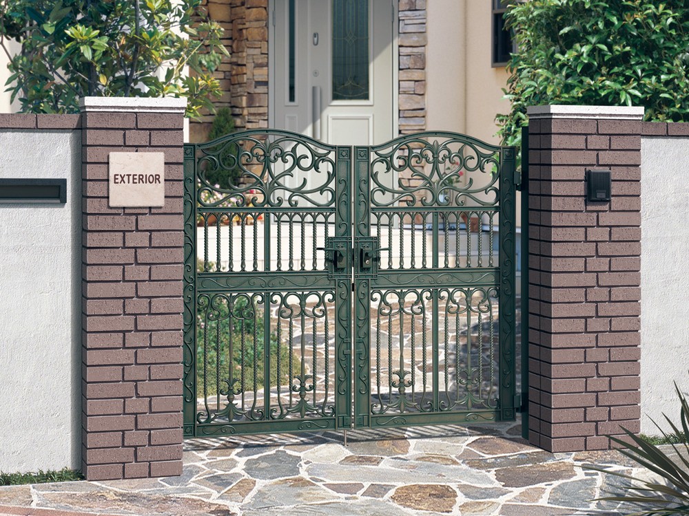 三協アルミ　鋳物門扉　エルジェント【外構エクステリア商品】|サムネイル　三協アルミ　門まわり　モダン　おしゃれ　エクステリア　愛知・名古屋の外構専門店パートナーホームのエクステリア　製品一覧　鋳物門扉　エルジェント|パートナーホーム