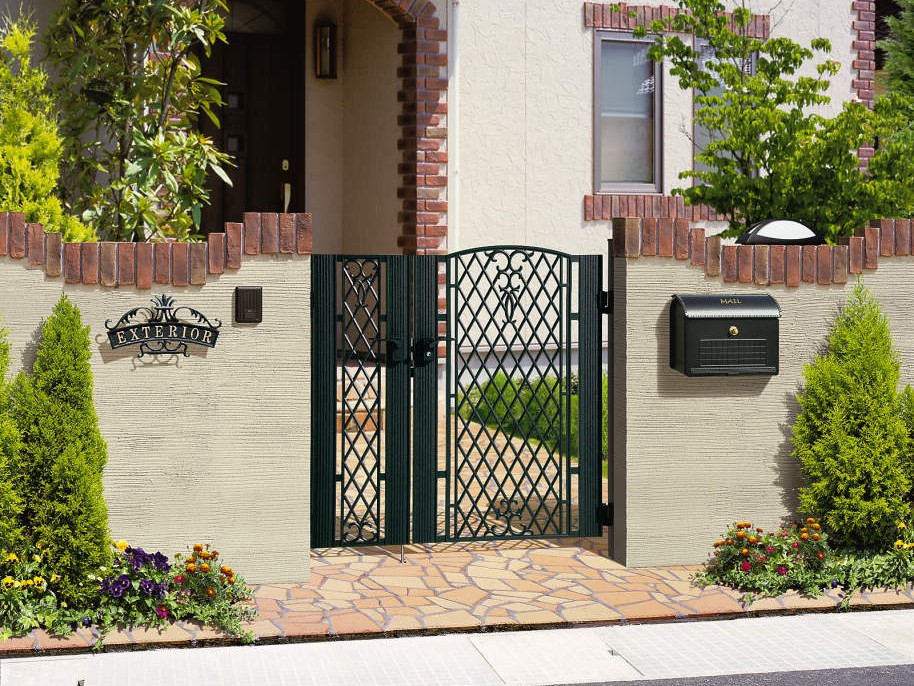 三協アルミ　鋳物門扉　ジョイラル　【外構エクステリア商品】|三協アルミ　門まわり　モダン　おしゃれ　エクステリア　愛知・名古屋の外構専門店パートナーホームのエクステリア　製品一覧　鋳物門扉　ラビロス　ジョイラル|パートナーホーム