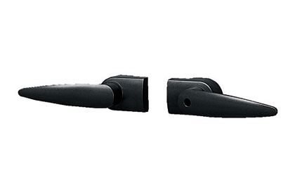 打掛け錠 外側からはレバーを押し下げて、内側からはかんぬきを上方向に回転させて扉を開きます。　三協アルミ　門まわり　モダン　おしゃれ　エクステリア　愛知・名古屋の外構専門店パートナーホームのエクステリア　製品一覧　鋳物門扉　プロヴァンス 打掛け錠|パートナーホーム