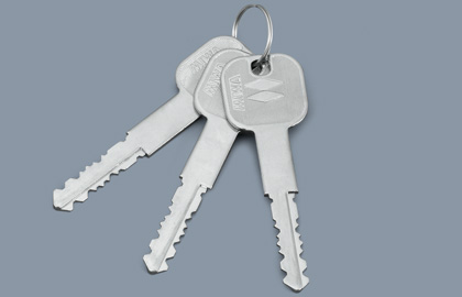 専用キー　三協アルミ　門まわり　モダン　おしゃれ　エクステリア　愛知・名古屋の外構専門店パートナーホームのエクステリア　製品一覧　鋳物門扉　ラビロス　|パートナーホーム