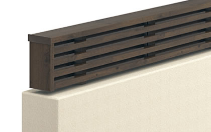 重厚感ある奥行きで高意匠の外観　三協アルミ　門・フェンスまわり　フェンス・スクリーン　目隠し　モダン　おしゃれ　エクステリア　愛知・名古屋の外構専門店パートナーホームのエクステリア　製品一覧　形材フェンス　フィオーレ|パートナーホーム