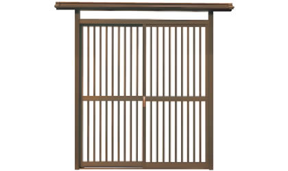 たて格子　三協アルミ　門まわり　モダン　おしゃれ　エクステリア　愛知・名古屋の外構専門店パートナーホームのエクステリア　製品一覧　鋳物門扉　アルミ門戸　福野|パートナーホーム