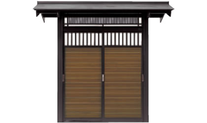 横板戸　基本タイプ　三協アルミ　門まわり　モダン　おしゃれ　エクステリア　愛知・名古屋の外構専門店パートナーホームのエクステリア　製品一覧　鋳物門扉　アルミ門戸　志貴野|パートナーホーム