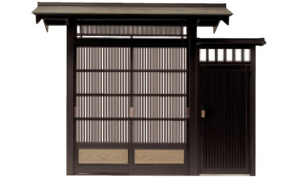 腰パネル付き　片袖タイプ　三協アルミ　門まわり　モダン　おしゃれ　エクステリア　愛知・名古屋の外構専門店パートナーホームのエクステリア　製品一覧　鋳物門扉　アルミ門戸　志貴野|パートナーホーム