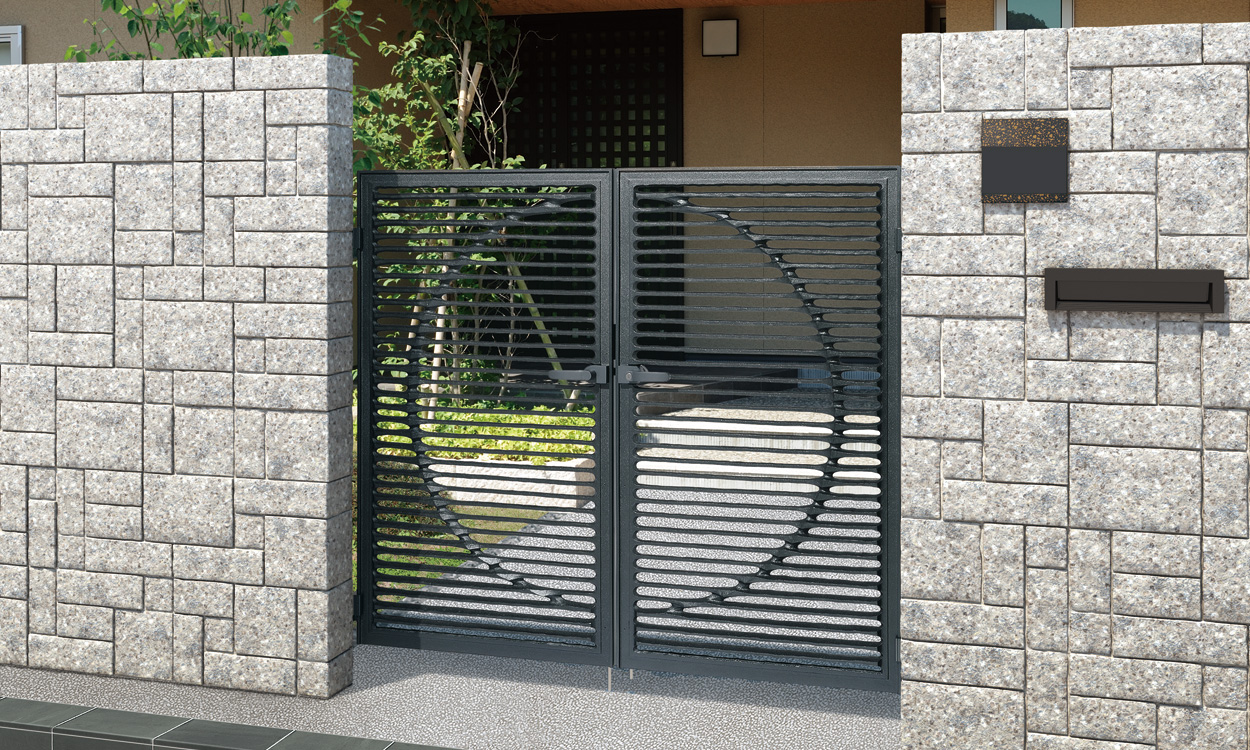 ダイリン　三協アルミ　門まわり　モダン　おしゃれ　エクステリア　愛知・名古屋の外構専門店パートナーホームのエクステリア　製品一覧　鋳物門扉　ダイリン|パートナーホーム