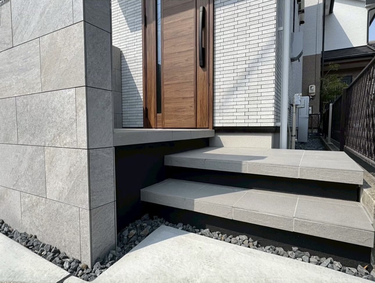 シンプルモダン　外構工事　エクステリア　新築外構|パートナーホーム