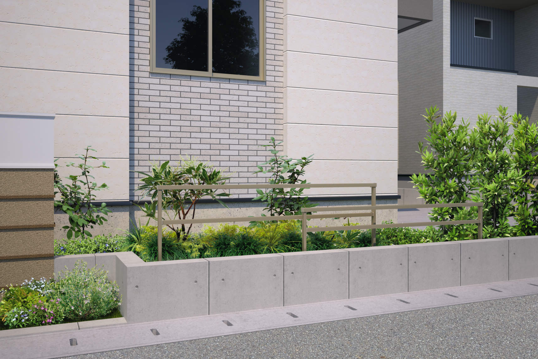 2004・2006/アーバングレー（UC）　三協アルミ　門・フェンスまわり　フェンス・スクリーン　目隠し　モダン　おしゃれ　エクステリア　愛知・名古屋の外構専門店パートナーホームのエクステリア　製品一覧　形材フェンス　ジーエムLight|パートナーホーム