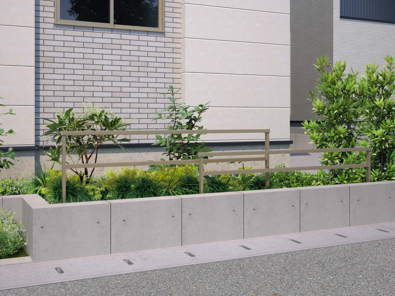 三協アルミ　形材フェンス　ジーエムLight（ライト）【外構エクステリア商品】|サムネイル　三協アルミ　門・フェンスまわり　フェンス・スクリーン　目隠し　モダン　おしゃれ　エクステリア　愛知・名古屋の外構専門店パートナーホームのエクステリア　製品一覧　形材フェンス　ジーエムLight|パートナーホーム