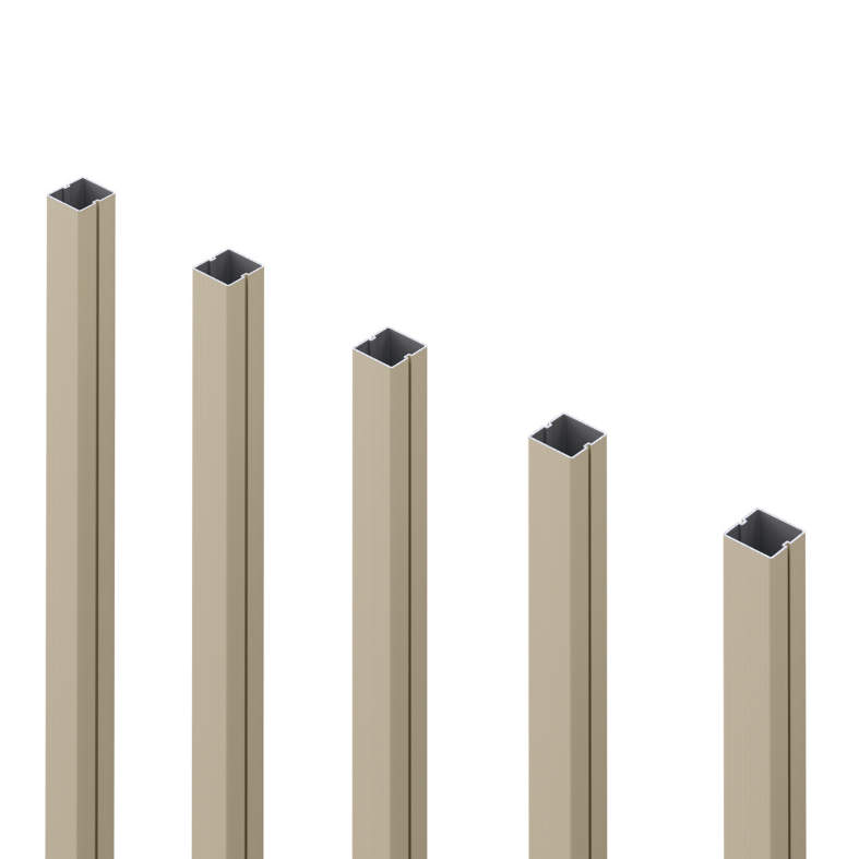 目隠し率　33.5% 採光率　　66.5% 通風率　　66.5%　TK1型 （たて細格子）　三協アルミ　門・フェンスまわり　フェンス・スクリーン　目隠し　モダン　おしゃれ　エクステリア　愛知・名古屋の外構専門店パートナーホームのエクステリア　製品一覧　形材フェンス　レジリア|パートナーホーム