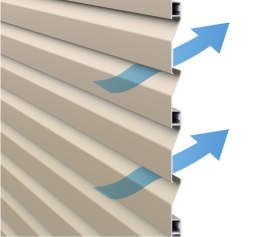 目隠し率　100% 採光率　　0% 通風率　　6.2% YL2型（横ルーバー下桟すき間小） 三協アルミ　門・フェンスまわり　フェンス・スクリーン　目隠し　モダン　おしゃれ　エクステリア　愛知・名古屋の外構専門店パートナーホームのエクステリア　製品一覧　形材フェンス　レジリア　|パートナーホーム