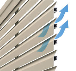 目隠し率　100% 採光率　　0% 通風率　　o°　13.3%/40°　5.4% YLK型（横ルーバー傾斜地用）三協アルミ　門・フェンスまわり　フェンス・スクリーン　目隠し　モダン　おしゃれ　エクステリア　愛知・名古屋の外構専門店パートナーホームのエクステリア　製品一覧　形材フェンス　レジリア　|パートナーホーム