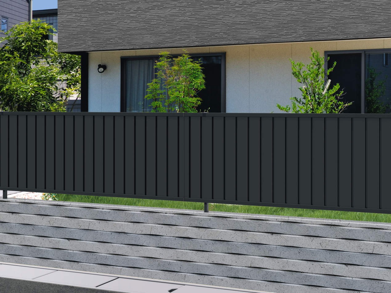 三協アルミ　形材フェンス　レジリアハイタイプ　TL1型・TM1型【外構エクステリア商品】|サムネイル　TM1型（たて目隠し） 三協アルミ　門・フェンスまわり　フェンス・スクリーン　目隠し　モダン　おしゃれ　エクステリア　愛知・名古屋の外構専門店パートナーホームのエクステリア　製品一覧　形材フェンス　レジリアハイタイプ　|パートナーホーム