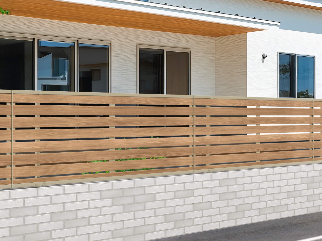 三協アルミ　形材フェンス　シャトレナⅡ　1型・1S型【外構エクステリア商品】|サムネイル　三協アルミ　門・フェンスまわり　フェンス・スクリーン　目隠し　モダン　おしゃれ　エクステリア　愛知・名古屋の外構専門店パートナーホームのエクステリア　製品一覧　形材フェンス　シャトレナⅡ　1S型|パートナーホーム