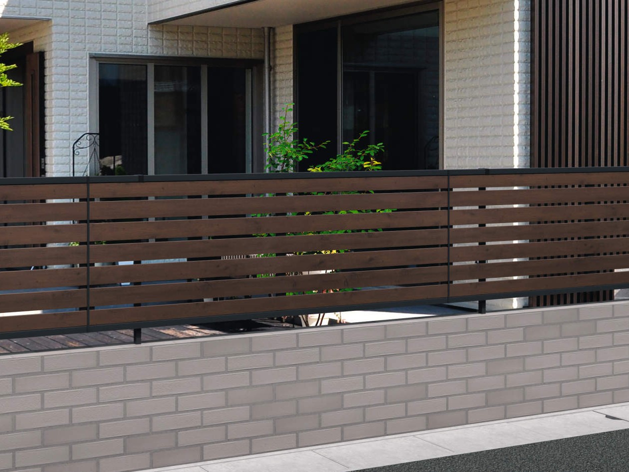 三協アルミ　形材フェンス　シャトレナⅡ　2型・2S型【外構エクステリア商品】|サムネイル　三協アルミ　門・フェンスまわり　フェンス・スクリーン　目隠し　モダン　おしゃれ　エクステリア　愛知・名古屋の外構専門店パートナーホームのエクステリア　製品一覧　形材フェンス　シャトレナⅡ　2型|パートナーホーム