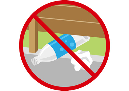 ゴミの投棄　三協アルミ　門・フェンスまわり　フェンス・スクリーン　目隠し　モダン　おしゃれ　エクステリア　愛知・名古屋の外構専門店パートナーホームのエクステリア　製品一覧　形材フェンス　レジリア|パートナーホーム