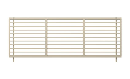 YK1型 （横細格子）　三協アルミ　門・フェンスまわり　フェンス・スクリーン　目隠し　モダン　おしゃれ　エクステリア　愛知・名古屋の外構専門店パートナーホームのエクステリア　製品一覧　形材フェンス　レジリア|パートナーホーム