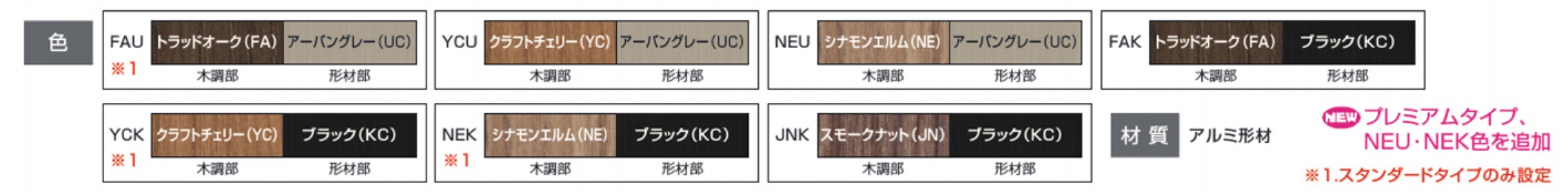 三協アルミ　門・フェンスまわり　フェンス・スクリーン　目隠し　モダン　おしゃれ　エクステリア　愛知・名古屋の外構専門店パートナーホームのエクステリア　製品一覧　形材フェンス　シャトレナⅡ　ハイタイプ 　カラーバリエーション|パートナーホーム