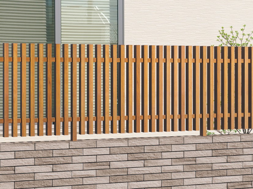 三協アルミ　形材フェンス　エルファード【外構エクステリア商品】|サムネイル　三協アルミ　門・フェンスまわり　フェンス・スクリーン　目隠し　モダン　おしゃれ　エクステリア　愛知・名古屋の外構専門店パートナーホームのエクステリア　製品一覧　形材フェンス エルファード|パートナーホーム