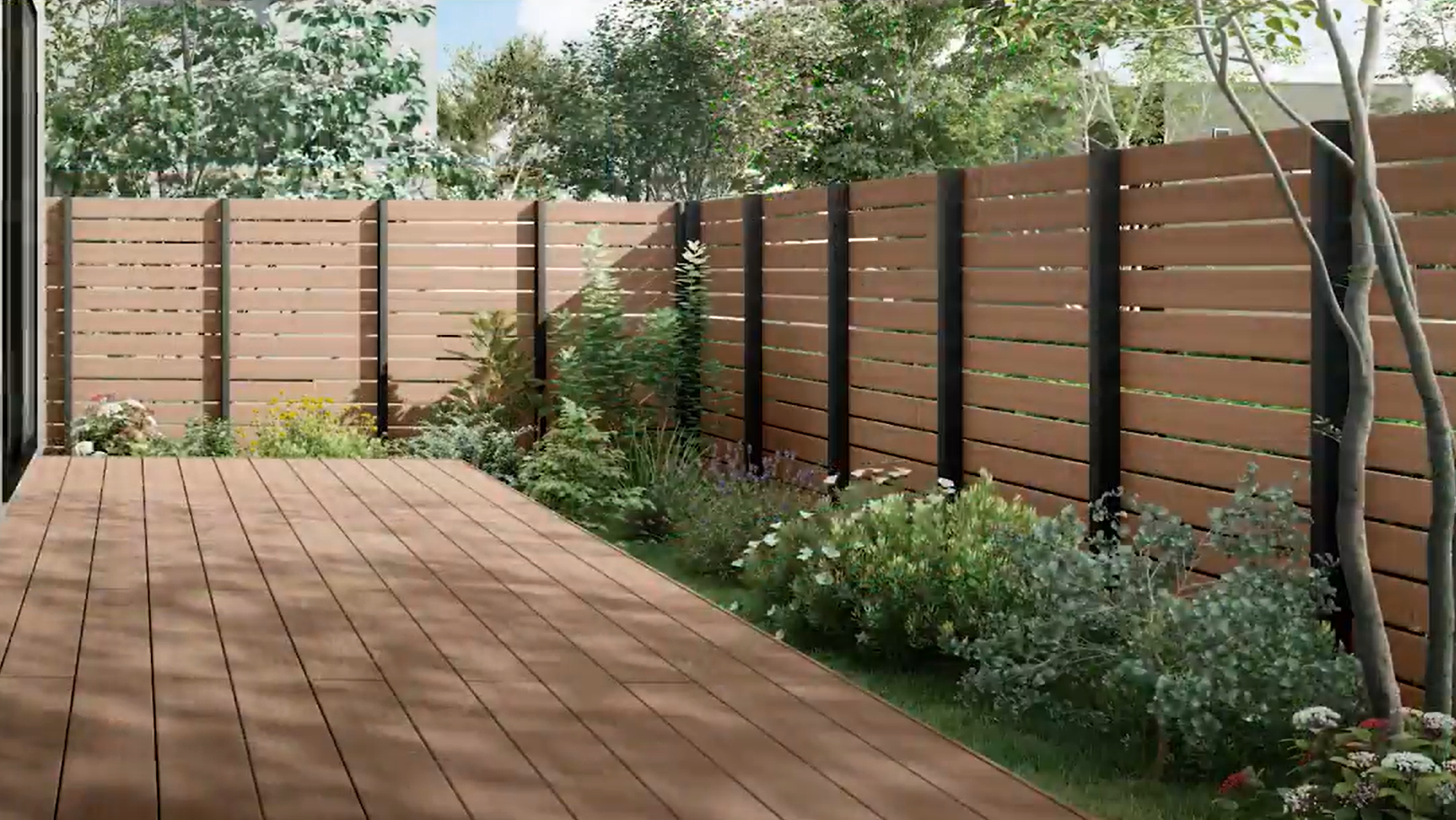 LIXIL　フェンスAW　樹脂　目隠し　お庭　外構工事　エクステリア　木調　新商品　2026年|パートナーホーム