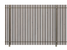 M1型 たて格子タイプ　三協アルミ　門・フェンスまわり　フェンス・スクリーン　目隠し　モダン　おしゃれ　エクステリア　愛知・名古屋の外構専門店パートナーホームのエクステリア　製品一覧　ガーデンスクリーン　エルファード片面タイプ|パートナーホーム