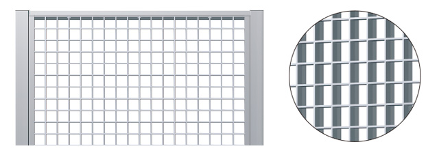 6型（形材タイプ）／グレーチングタイプ 空間にアクセントを添えるスタイリッシュデザイン。 オープン感覚あふれるグレーチングタイプ。ポイント的にアクセントとして使用したり、他のパネルとの組み合わせとしても、幅広く調和のとれるアイテムです。　三協アルミ　門・フェンスまわり　フェンス・スクリーン　目隠し　モダン　おしゃれ　エクステリア　愛知・名古屋の外構専門店パートナーホームのエクステリア　製品一覧　ガーデンスクリーン　LALAスクリーン|パートナーホーム