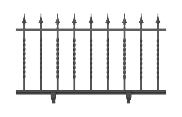フリー支柱タイプ 1型 三協アルミ　門・フェンスまわり　フェンス・スクリーン　目隠し　モダン　おしゃれ　エクステリア　愛知・名古屋の外構専門店パートナーホームのエクステリア　製品一覧　鋳物フェンス　キャスタイル|パートナーホーム