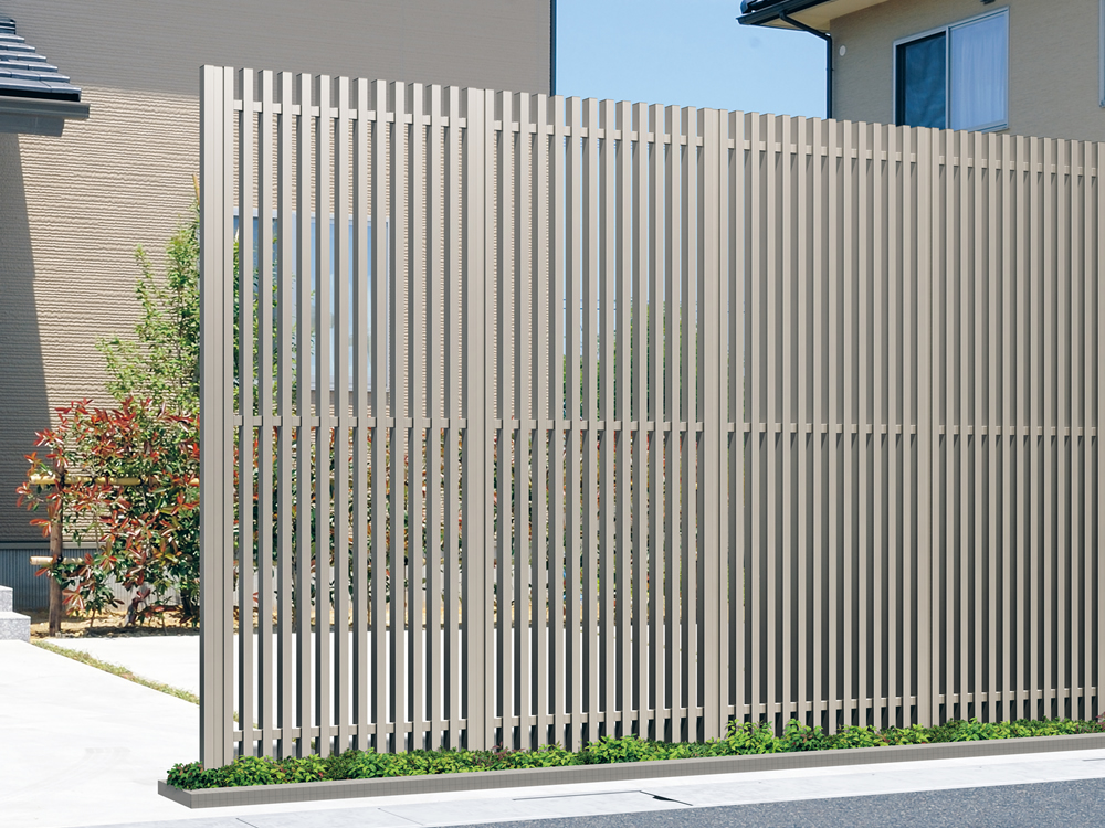 1型 アーバングレー（UC）／1025　三協アルミ　門・フェンスまわり　フェンス・スクリーン　目隠し　モダン　おしゃれ　エクステリア　愛知・名古屋の外構専門店パートナーホームのエクステリア　製品一覧　ガーデンスクリーン　エルファード両面タイプ|パートナーホーム