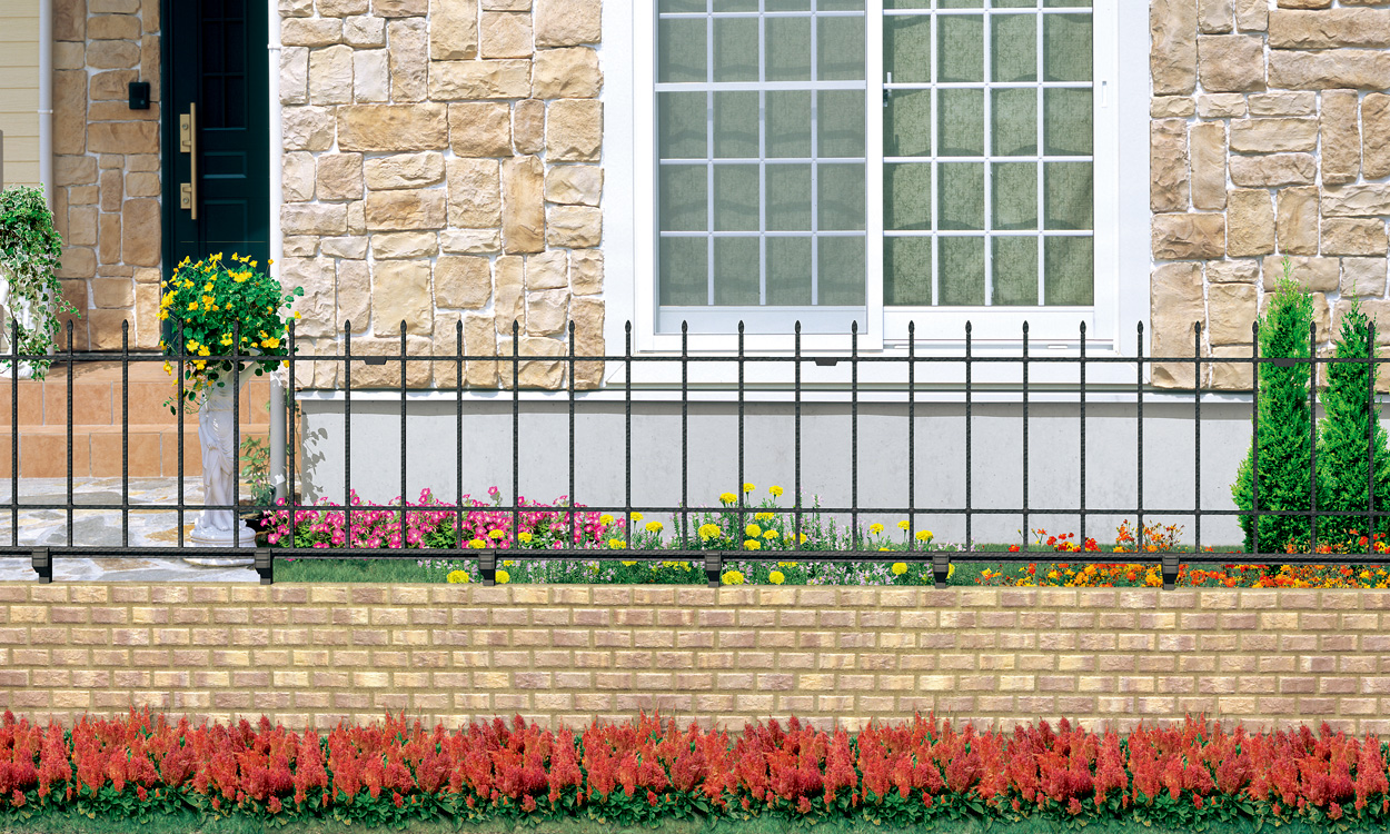 2型　三協アルミ　門・フェンスまわり　フェンス・スクリーン　目隠し　モダン　おしゃれ　エクステリア　愛知・名古屋の外構専門店パートナーホームのエクステリア　製品一覧　鋳物フェンス　プロヴァンス|パートナーホーム