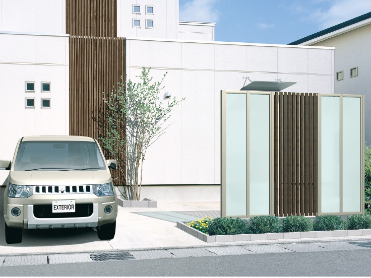 三協アルミ　LALAスクリーン　バリエーション【外構エクステリア商品】|サムネイル　三協アルミ　門・フェンスまわり　フェンス・スクリーン　目隠し　モダン　おしゃれ　エクステリア　愛知・名古屋の外構専門店パートナーホームのエクステリア　製品一覧　ガーデンスクリーン　LALAスクリーン|パートナーホーム