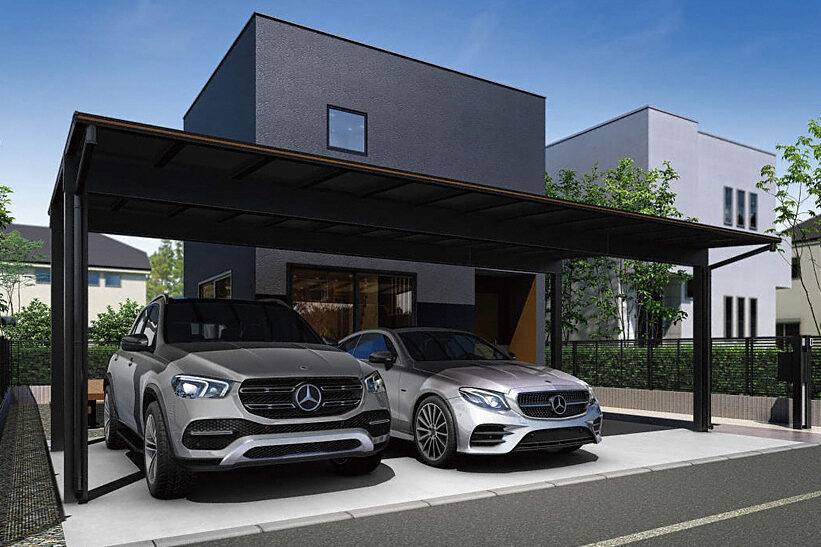 YKKAP　エフルージュ　ポリカ屋根　カーポート　外構工事　エクステリア|パートナーホーム