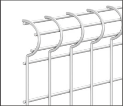 上部　三協アルミ　門・フェンスまわり　フェンス・スクリーン　目隠し　モダン　おしゃれ　エクステリア　愛知・名古屋の外構専門店パートナーホームのエクステリア　製品一覧 スチールメッシュ　ユメッシュE型フェンス|パートナーホーム