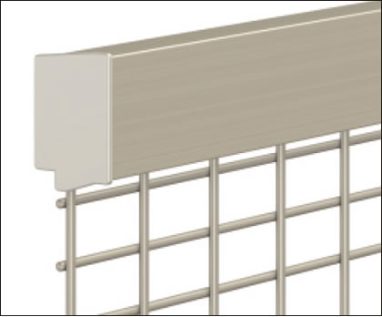 笠木タイプHR型　三協アルミ　門・フェンスまわり　フェンス・スクリーン　目隠し　モダン　おしゃれ　エクステリア　愛知・名古屋の外構専門店パートナーホームのエクステリア　製品一覧 スチールメッシュ　ユメッシュプラス　笠木タイプ|パートナーホーム