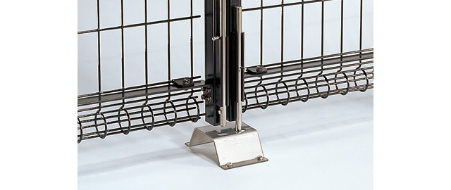 落し棒 積雪地域型用 三協アルミ　門・フェンスまわり　フェンス・スクリーン　目隠し　モダン　おしゃれ　エクステリア　愛知・名古屋の外構専門店パートナーホームのエクステリア　スチールメッシュ　製品一覧　ユメッシュR型門扉　|パートナーホーム