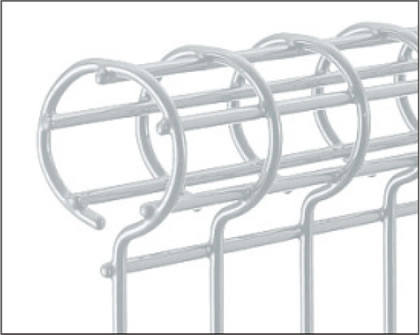 上部　三協アルミ　門・フェンスまわり　フェンス・スクリーン　目隠し　モダン　おしゃれ　エクステリア　愛知・名古屋の外構専門店パートナーホームのエクステリア　製品一覧 スチールメッシュ　ユメッシュR型フェンス|パートナーホーム