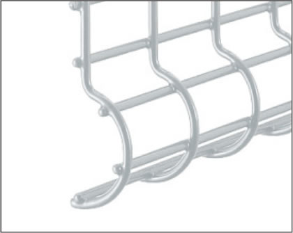 下部　フリー支柱タイプ　三協アルミ　門・フェンスまわり　フェンス・スクリーン　目隠し　モダン　おしゃれ　エクステリア　愛知・名古屋の外構専門店パートナーホームのエクステリア　製品一覧 スチールメッシュ　ユメッシュR型フェンス|パートナーホーム