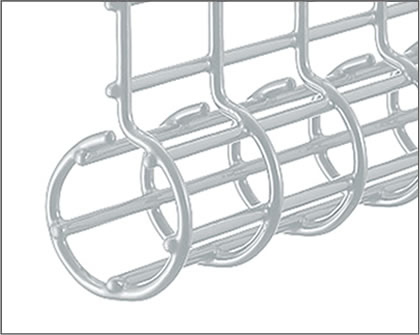 下部 間仕切り支柱タイプ　三協アルミ　門・フェンスまわり　フェンス・スクリーン　目隠し　モダン　おしゃれ　エクステリア　愛知・名古屋の外構専門店パートナーホームのエクステリア　製品一覧 スチールメッシュ　ユメッシュR型フェンス|パートナーホーム