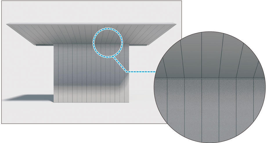 屋根との美しい一体感にこだわった統一感のあるデザイン 屋根幅とサイドスクリーン幅を合わせることにより、屋根とサイドスクリーンとの連続した意匠を実現。　三協アルミ　車庫まわり　カーポート　モダン　おしゃれ　エクステリア　愛知・名古屋の外構専門店パートナーホームのエクステリア　製品一覧　FⅡ-RW（片側支持タイプ）|パートナーホーム