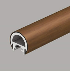 エトランポU2型 （エラストマー笠木）　三協アルミ　玄関アプローチ　門・フェンスまわり　モダン　おしゃれ　エクステリア　愛知・名古屋の外構専門店パートナーホームのエクステリア　製品一覧　歩行者用補助手すり　エトランポU 転落防止柵タイプ|パートナーホーム