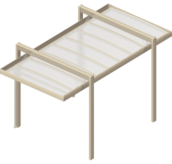 吊下げタイプ　三協アルミ　車庫まわり　カーポート　モダン　おしゃれ　エクステリア　愛知・名古屋の外構専門店パートナーホームのエクステリア　製品一覧　カーポート　U.スタイル アゼスト|パートナーホーム