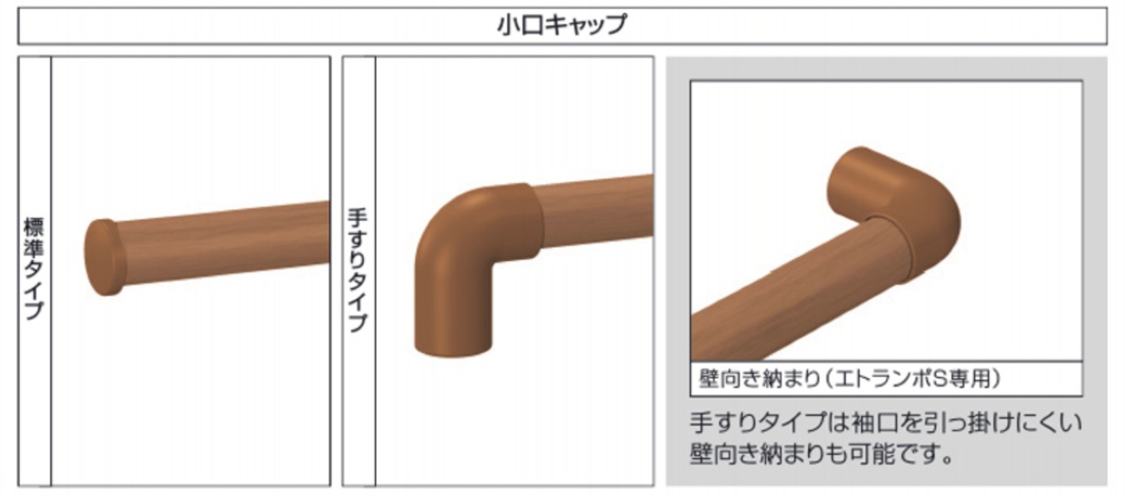 小口キャップ 三協アルミ　玄関アプローチ　門・フェンスまわり　モダン　おしゃれ　エクステリア　愛知・名古屋の外構専門店パートナーホームのエクステリア　製品一覧　歩行者用補助手すり　エトランポS・エトランポU|パートナーホーム
